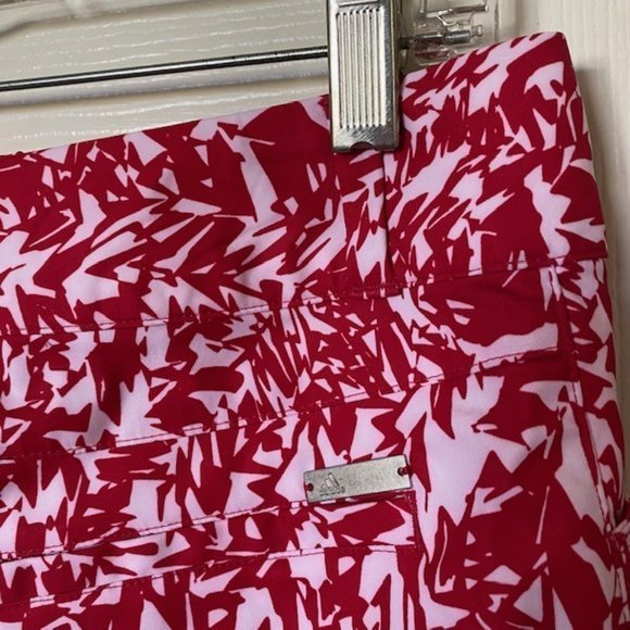 Adidas Anna‎ Nordqvist Golf Shorts Women's Size 6 Red & White Floral Print - Picture 4 of 9